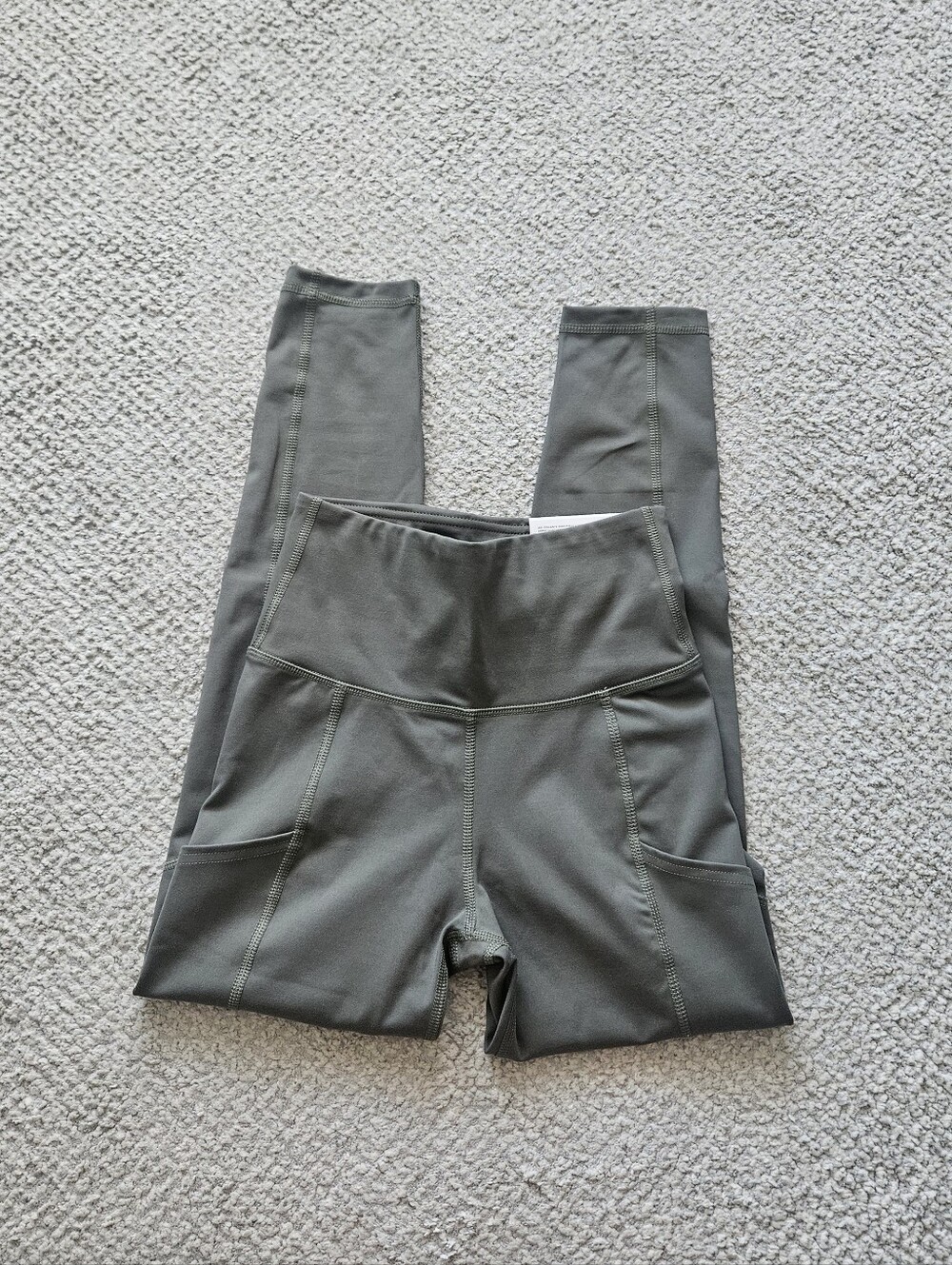 AERIE The Everything Pocket Leggings  Olive Green XS SHORT AE NWT